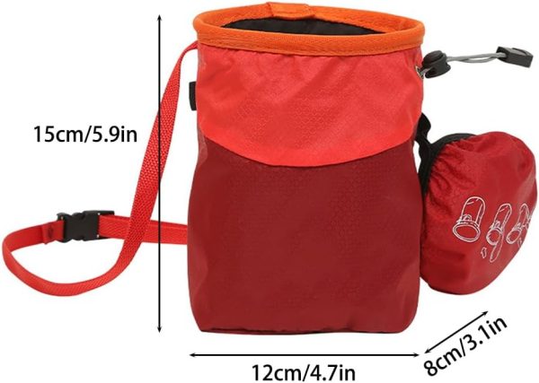 Chalk Bag for Rock Climbing, Bouldering Chalk Bucket with Cover & Adjustable Belt for Rock Climbing Gym Weightlifting Bouldering - Image 2