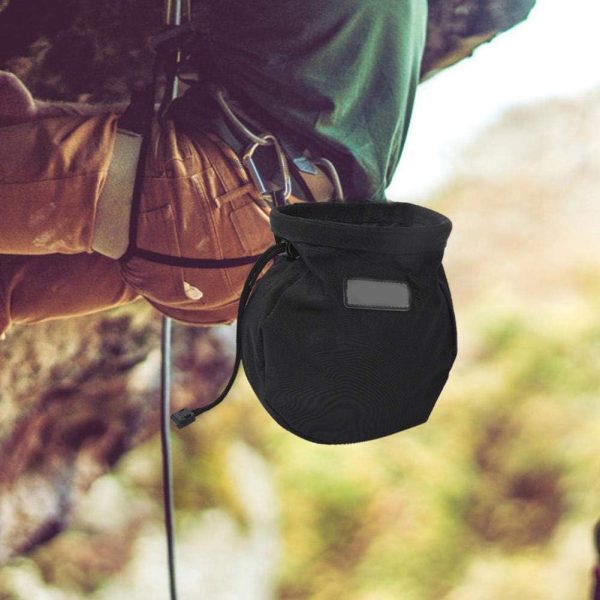 Chalk Bag Outdoor Rock Climbing Metal Powder Bag Pouch Chalk Storage Waist Belt with Zipper - Image 2
