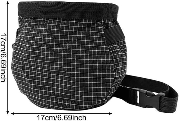 Climbing Chalk Bag with Zipper Outdoor Chalk Pouch Portable Chalk Bucket for Bouldering Weightlifting Powerlifting Gym Workout - Image 2
