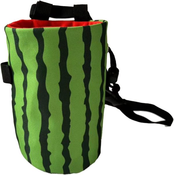 Chalk Bag for Rock Climbing - Bouldering Chalk Bucket with Quick-Clip Belt, Zipper Pocket and Brush Holder