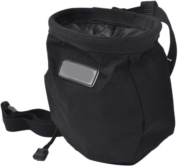 Chalk Bag Outdoor Rock Climbing Metal Powder Bag Pouch Chalk Storage Waist Belt with Zipper