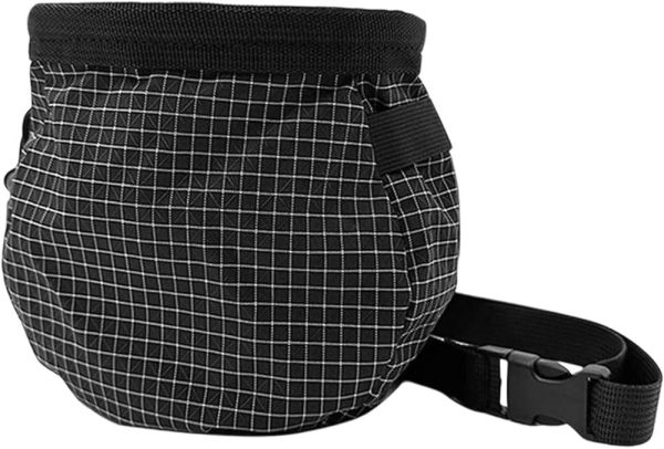 Climbing Chalk Bag with Zipper Outdoor Chalk Pouch Portable Chalk Bucket for Bouldering Weightlifting Powerlifting Gym Workout