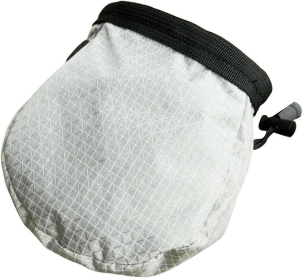 Climbing Chalk Bag with Zipper Outdoor Chalk Pouch Portable Chalk Bucket for Bouldering Weightlifting Powerlifting Gym Workout