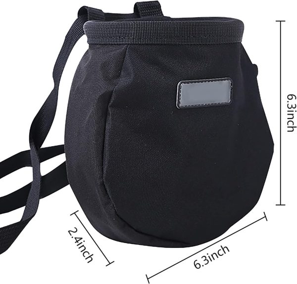 Drawstring Chalk Bag with Waistband for Rock Climbing Bouldering Weight Lifting Rock Climbing Bag Chalkbag Gymnastics Kit - Image 2