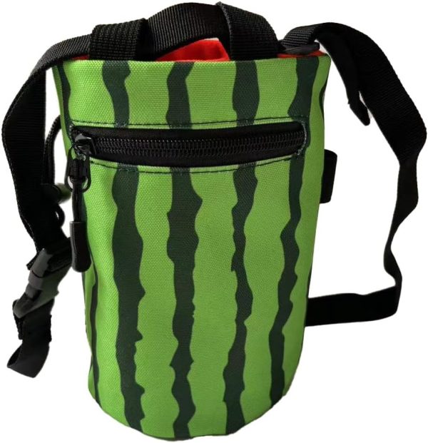 Chalk Bag for Rock Climbing - Bouldering Chalk Bucket with Quick-Clip Belt, Zipper Pocket and Brush Holder - Image 2