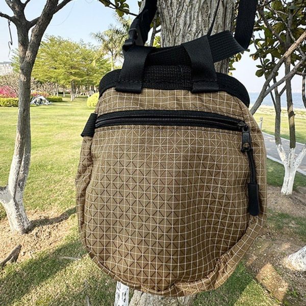 Climbing Chalk Bag with Zipper Outdoor Chalk Pouch Portable Chalk Bucket for Bouldering Weightlifting Powerlifting Gym Workout - Image 2