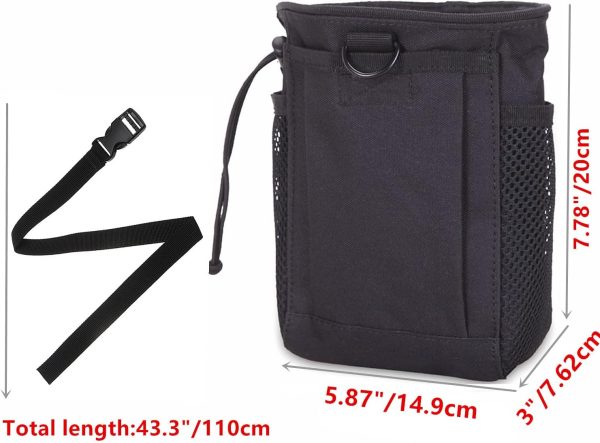 Rock Climbing Chalk Bag,  Bouldering Chalk Bags with Quick-Clip Belt and 3 Pockets, Great Equipment for Rock Climbing, Gym Training, Gymnastics, Weightlifting - Image 2