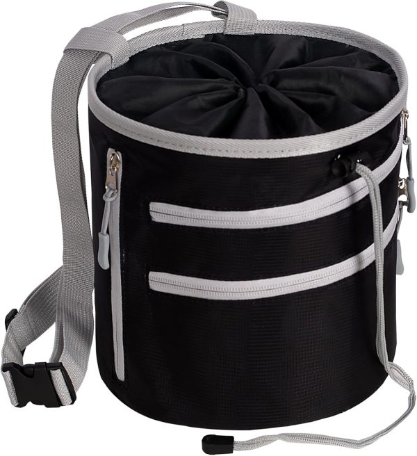 Chalk Bag for Rock Climbing Chalk Bucket - Large Bouldering Chalk Bag Rock Climbing Gear (Upgraded)