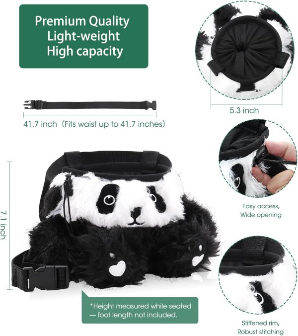 Chalk Bag for Rock Climbing with Carabiner Drawstring, Cute Chalk Bag for Rock Climbing Weightlifting Gym, Great Gift for Adults & Kids Climbers - Image 2