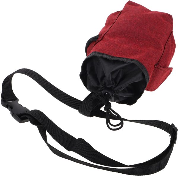 Climbing Chalk Bag with Zippered Pocket Versatile Chalk Bucket for Gymnastics Weightlifting and Outdoor Rock Climbing Gear Grip for Fitness Training and Bouldering