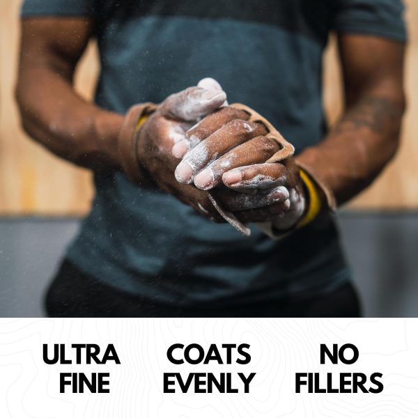 Gym Chalk - Climbing Chalk, Lifting Chalk, Gymnastics Chalk - Pure Magnesium Carbonate Hand Chalk Powder, Weightlifting Chalk Gym - Rock Climbing Chalk for Weights - Image 2