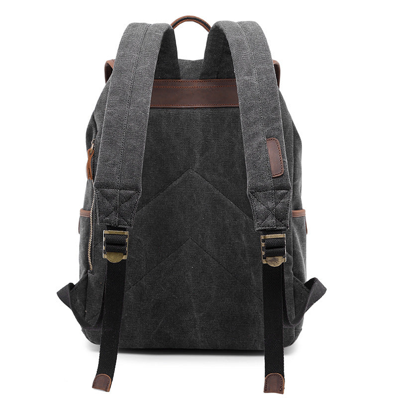Canvas Backpack Oil Wax Outdoor Travel