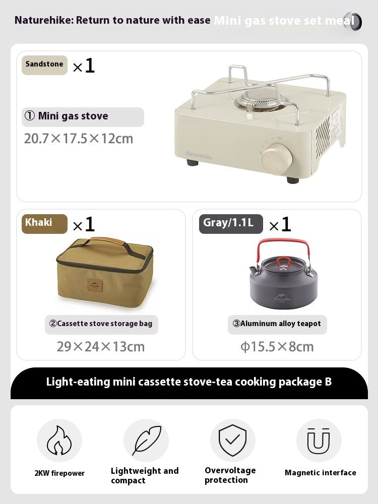 Mini Portable Gas Stove Outdoor Camping Cookware Stove Portable - Image 2