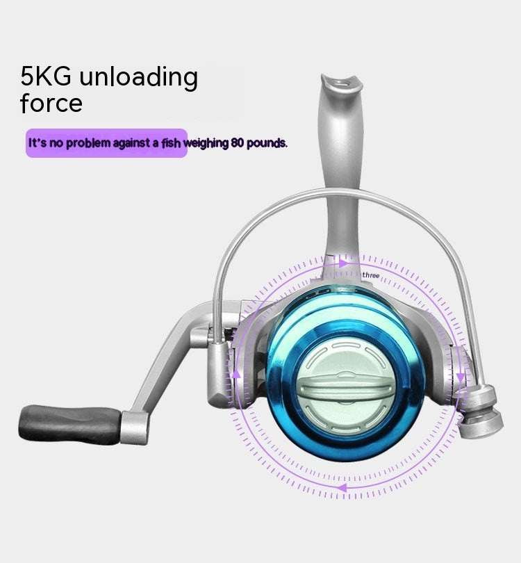 Tossing Fishing Reel ABS Spool Metal Lure Spinning Reel - Image 6