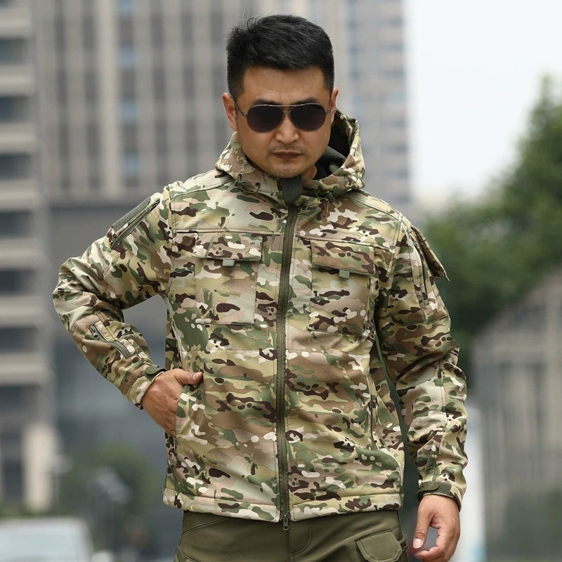 Shell Jacket Camouflage Cold Sports Outdoor Tactics Fleece Sweater - Image 2