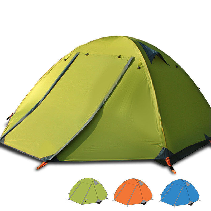 Triple Double Double Double Door Aluminum Pole Camping Tent - Image 7