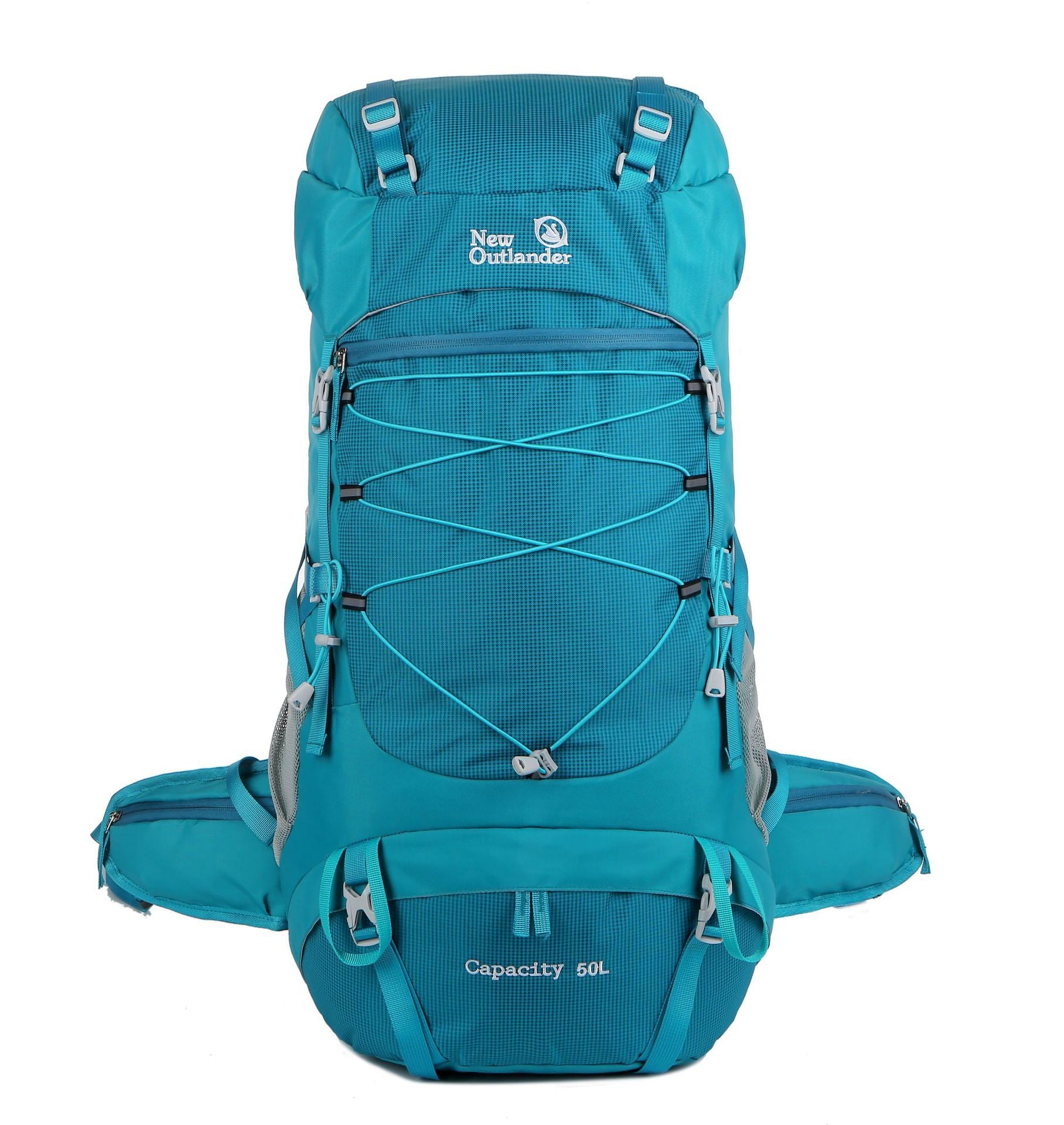 Outdoor Mountaineering Bag 50L Large Capacity Nylon Travel Camping Hiking Mountaineering Backpack - Image 11