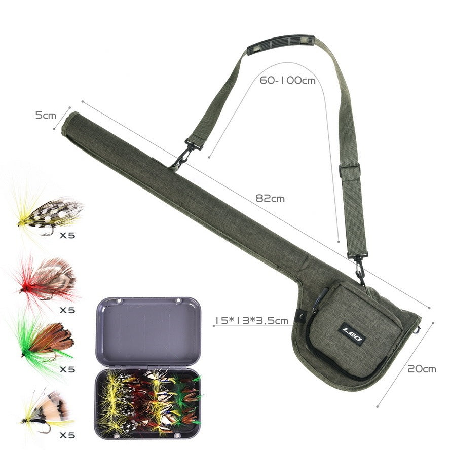 Canvas Portable Fly Fishing Rod Bag Reel Combo With Carry Case - Image 3