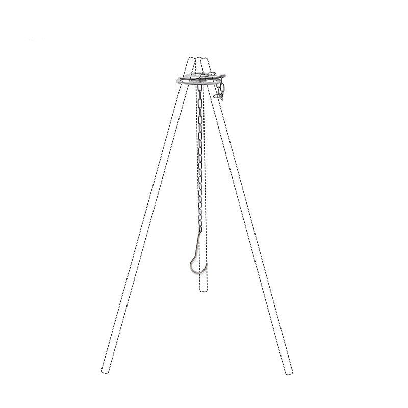 Convenient Triangle Hanging Pot Support For Outdoor Camping - Image 5