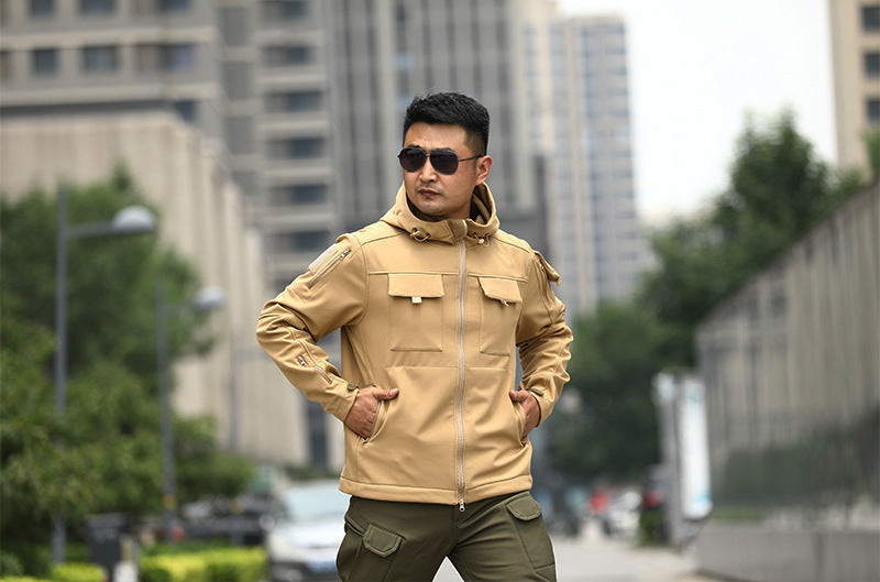 Shell Jacket Camouflage Cold Sports Outdoor Tactics Fleece Sweater - Image 4