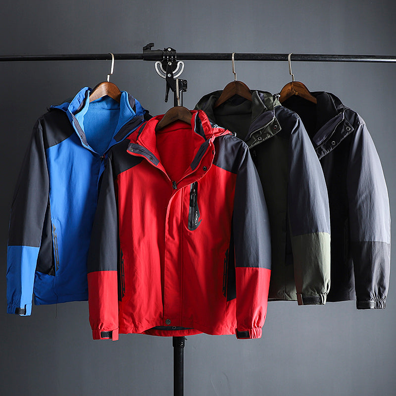 Winter Men's Plus Fleece Warm And Windproof Outdoor Jacket - Image 4