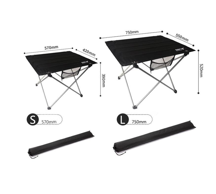 Outdoor camping small folding table aviation light aluminum alloy portable picnic table - Image 10