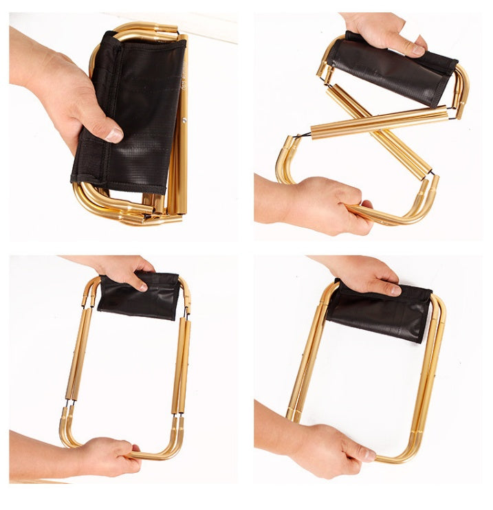 Outdoor Aluminum Folding Stool Chair - Image 6