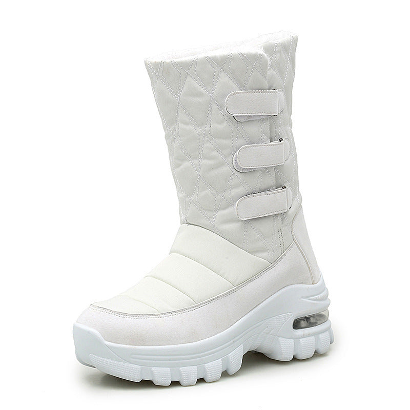 Women's outdoor plus velvet high top snow boots - Image 3