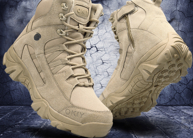 Breathable High Top Outdoor Hiking Tactical Boots Desert Boots - Image 5