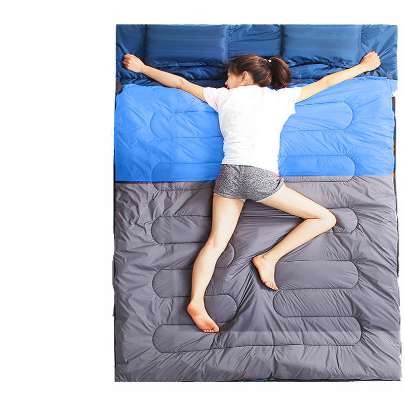 Outdoor Camping Indoor Lunch Break Adult 3 People Cotton Sleeping Bag - Image 5