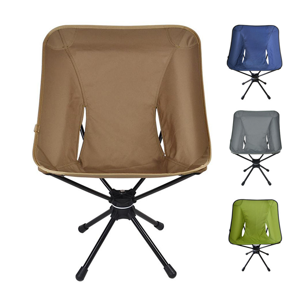Outdoor Folding Chair 360 Degree Rotatable Leisure Chair - Image 2