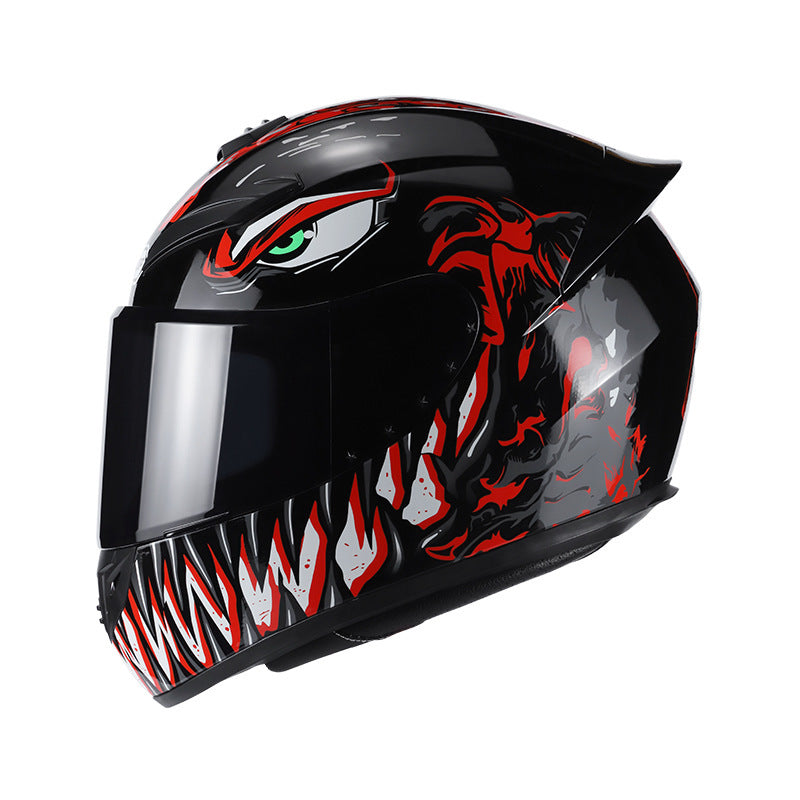 Electric Bike Riding Helmet Full Cover Four Seasons Personality Cool Running Helmet - Image 2