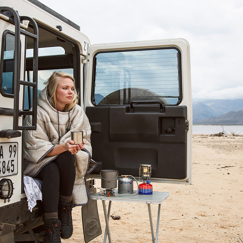 Portable Camping Quilt Warm Camping Sleeping Bag Travel Wearable Cloak - Image 2