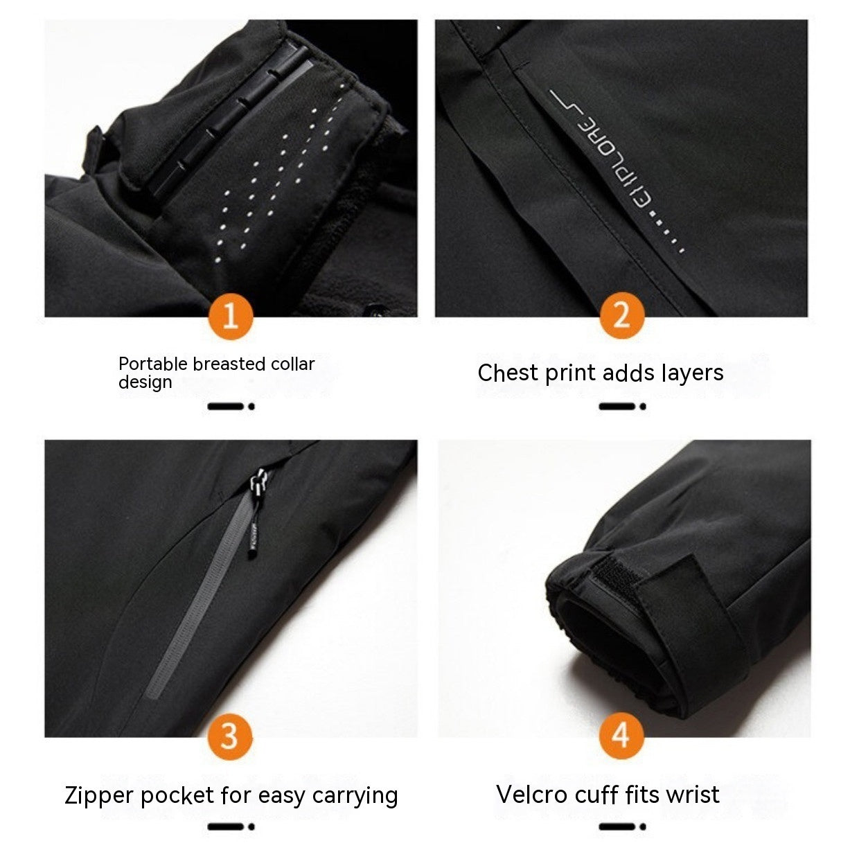 Outdoor Windproof Trendy Brand Mountaineering Clothing Jacket Coat - Image 3