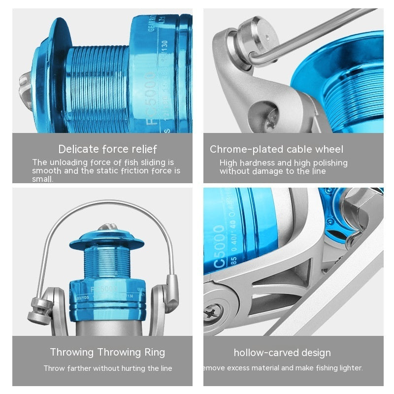 Tossing Fishing Reel ABS Spool Metal Lure Spinning Reel - Image 9