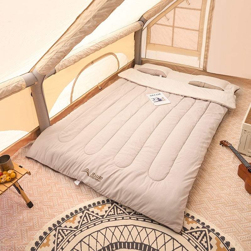 Outdoor Camping Sleeping Bag - 2.6kg Coffee Gray - Image 3