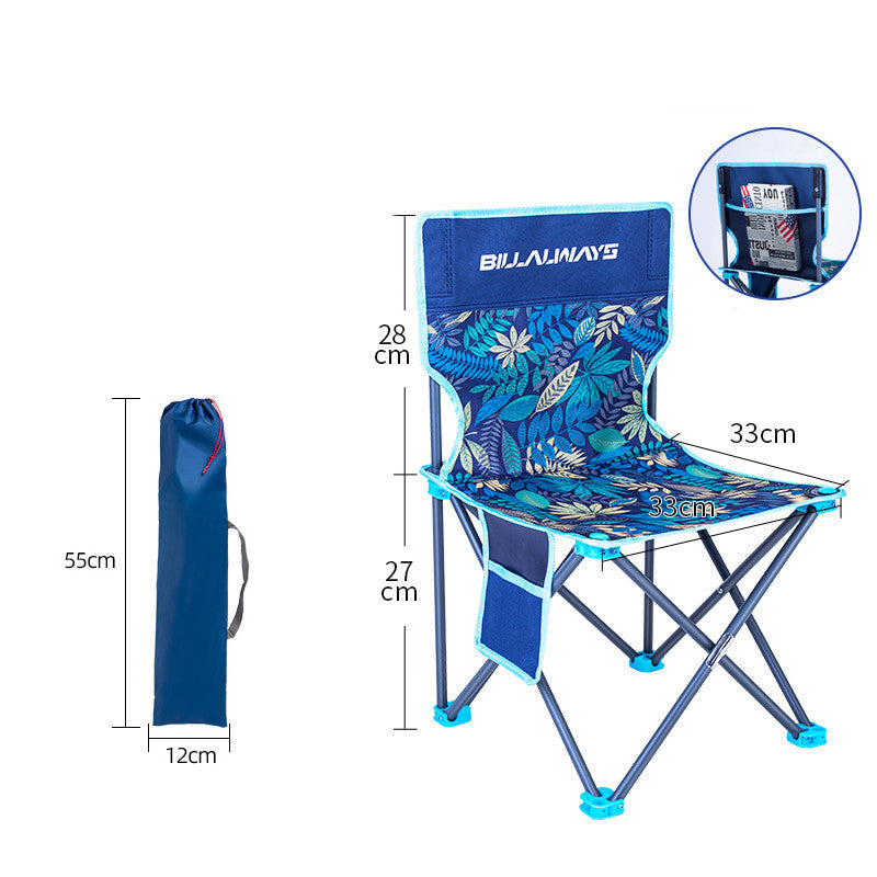 Outdoor Folding Chair Portable Camping Equipment Backrest - Image 16