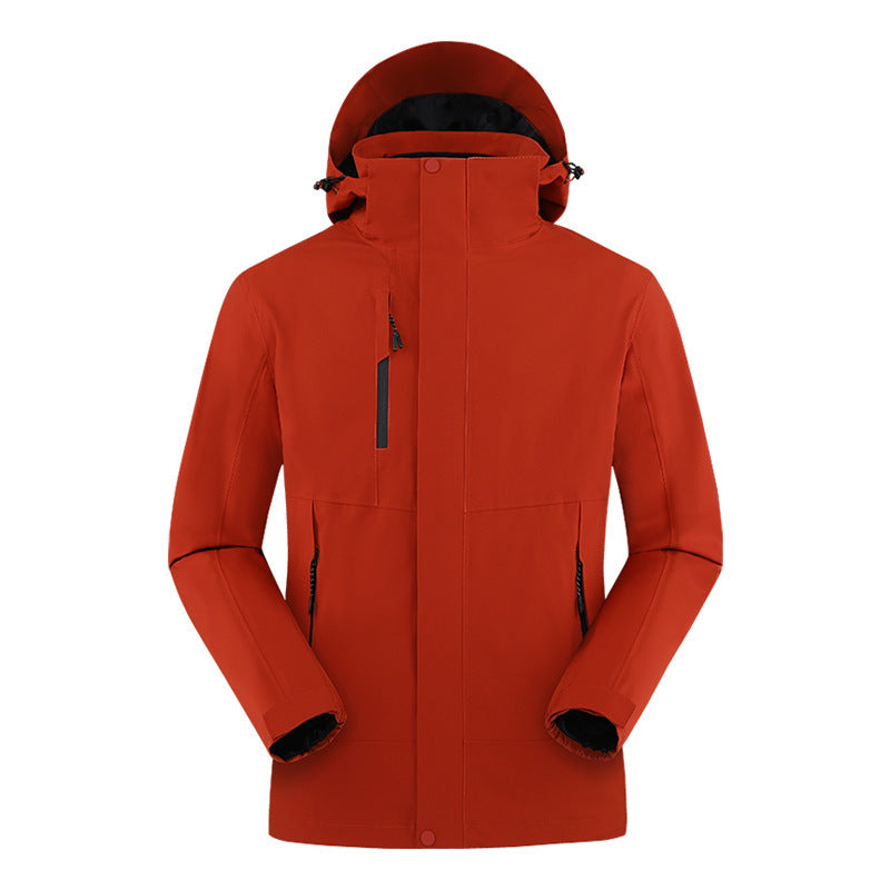 Full Heat Seal Shell Jacket Three-in-one Windproof Outdoor