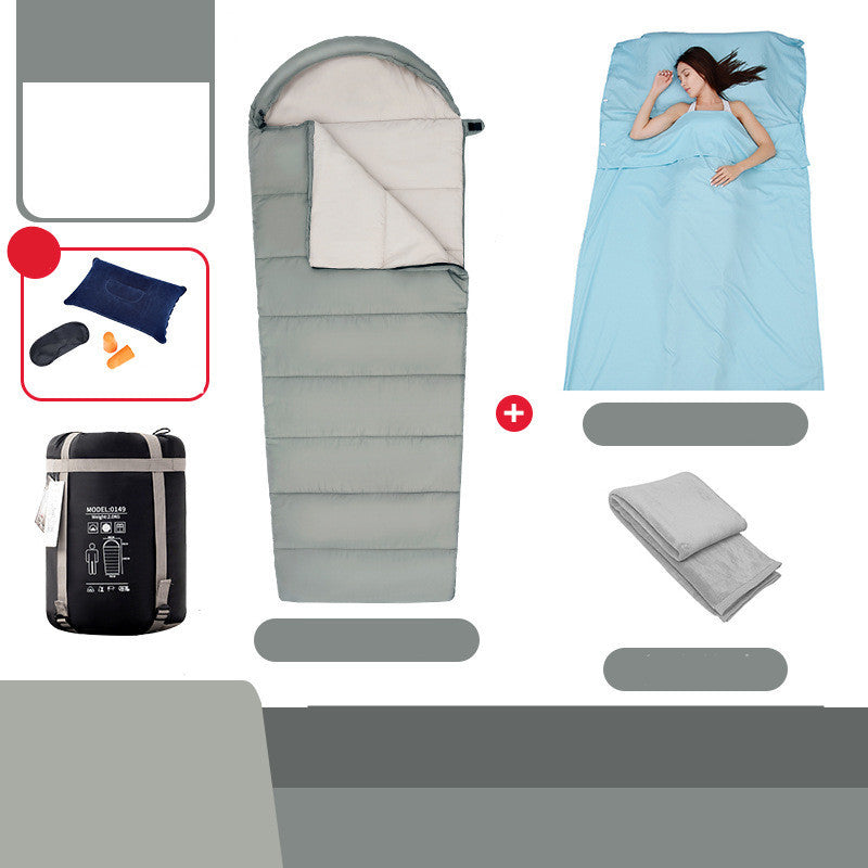 Down Sleeping Bag Outdoor Thick Cotton Stitching - Image 13