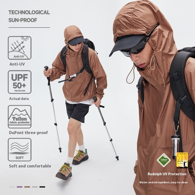 Men's Sports Hooded Thin Coat - Image 5