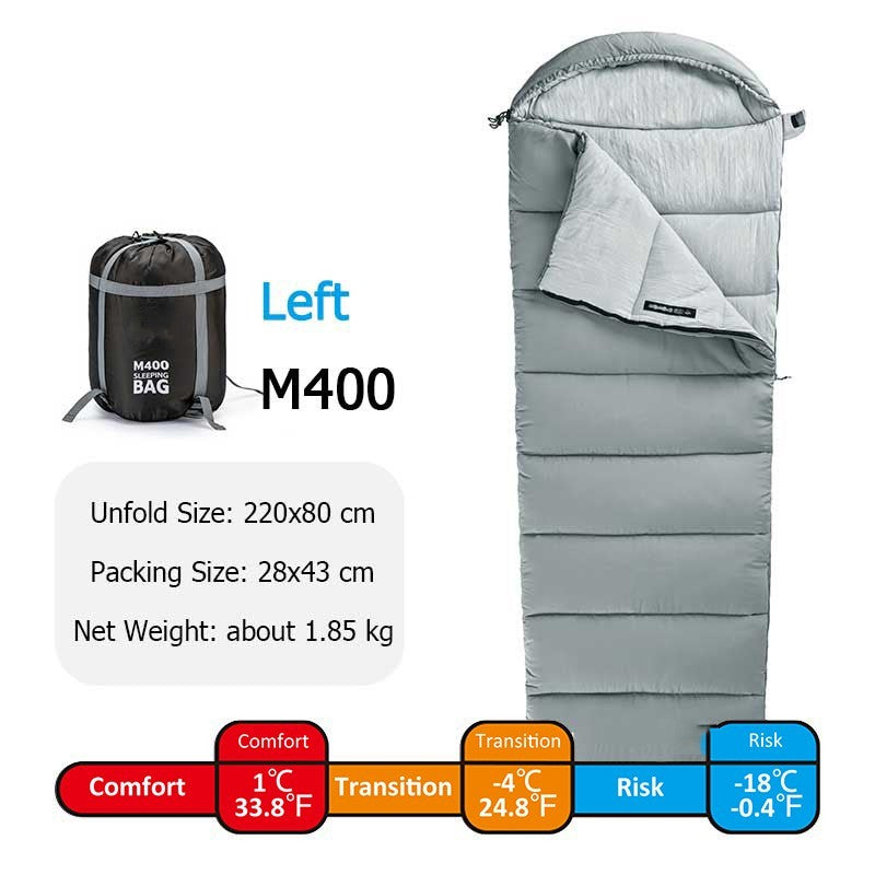 Spliceable Double Tent Camping Portable Washable Cotton Sleeping Bag - Image 7