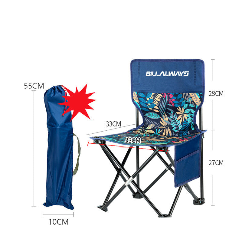 Outdoor Folding Chair Portable Camping Equipment Backrest - Image 10
