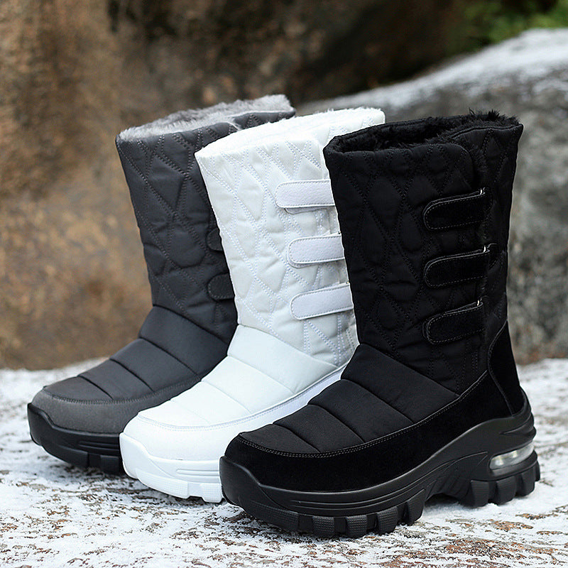 Women's outdoor plus velvet high top snow boots - Image 2