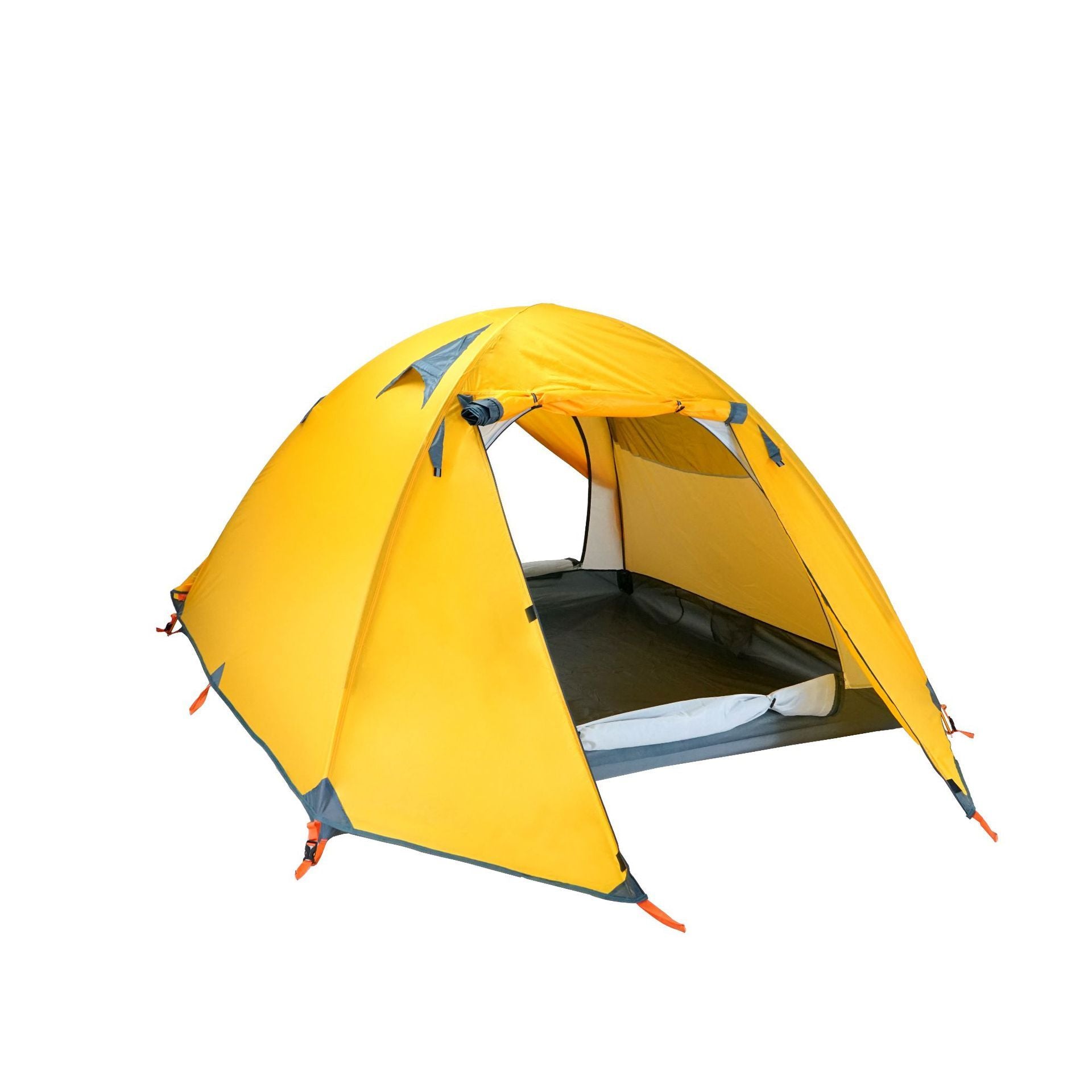 Triple Double Double Double Door Aluminum Pole Camping Tent - Image 2