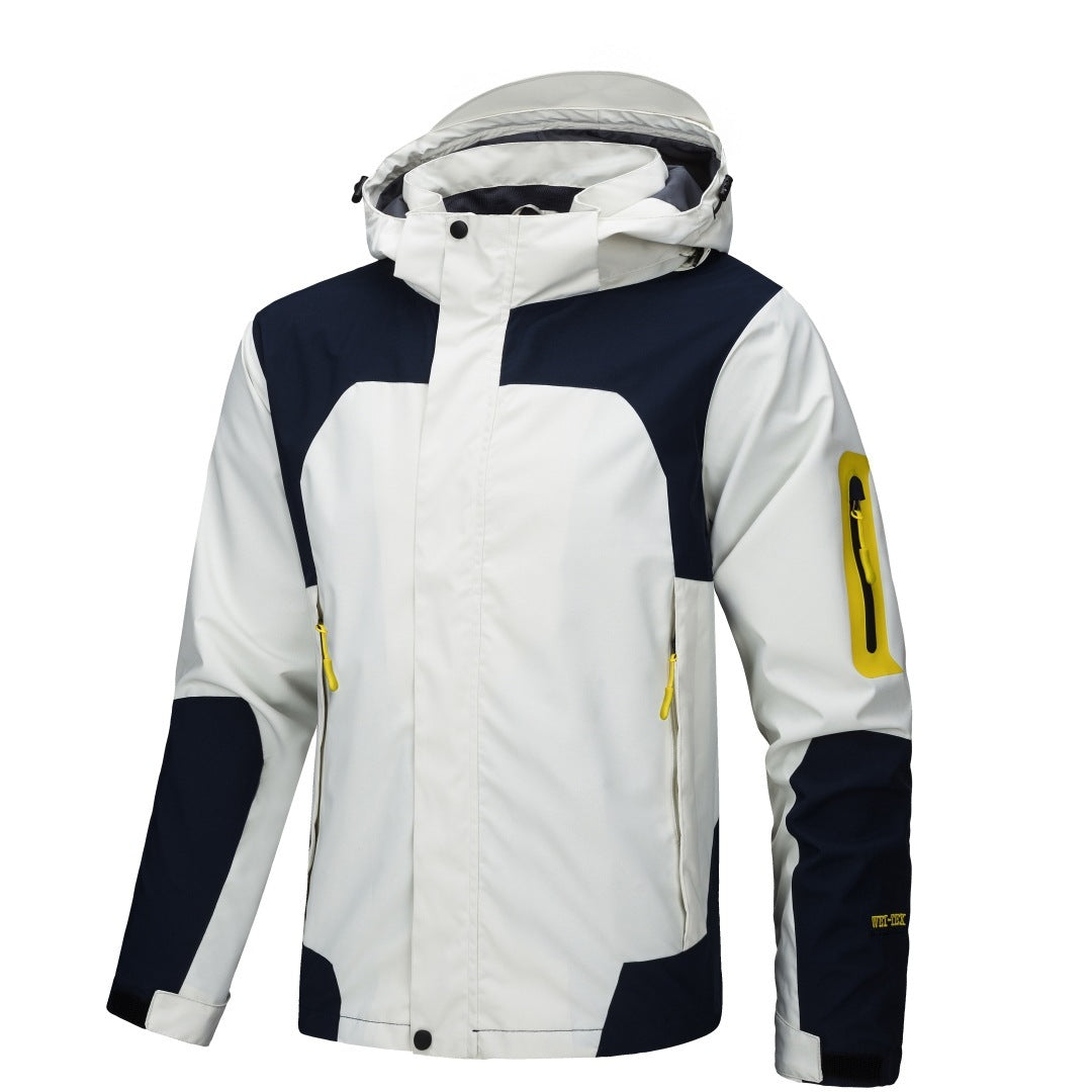 Shell Jacket Men's Jacket Thin Outdoor Windproof Waterproof Hooded Coat - Image 5