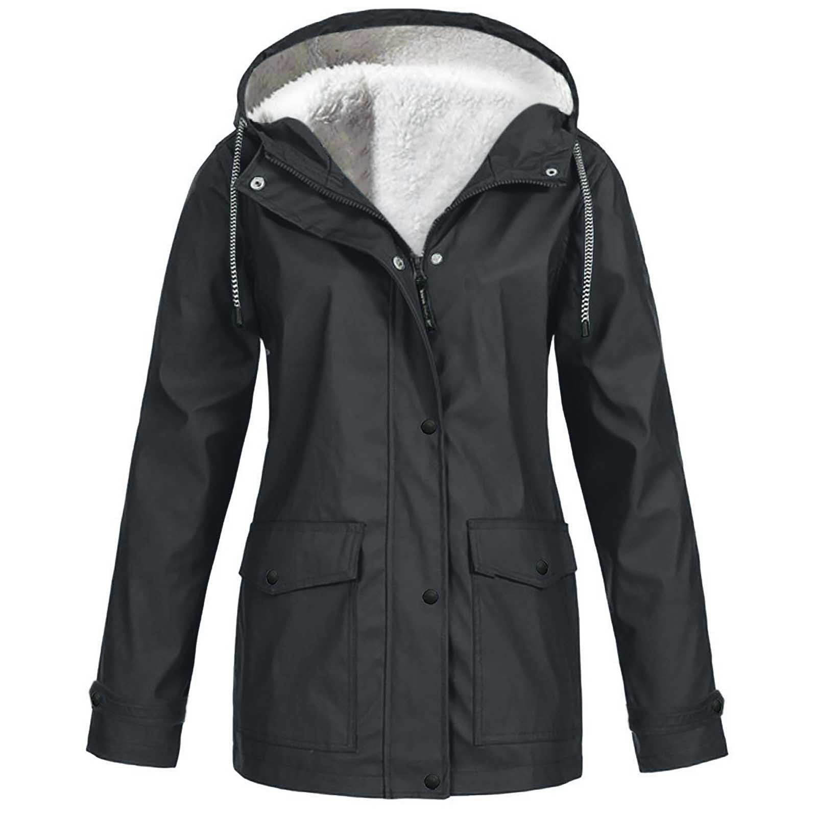 Fleece Jacket Outdoor Mountaineering Wear Hooded Jacket Top - Image 4