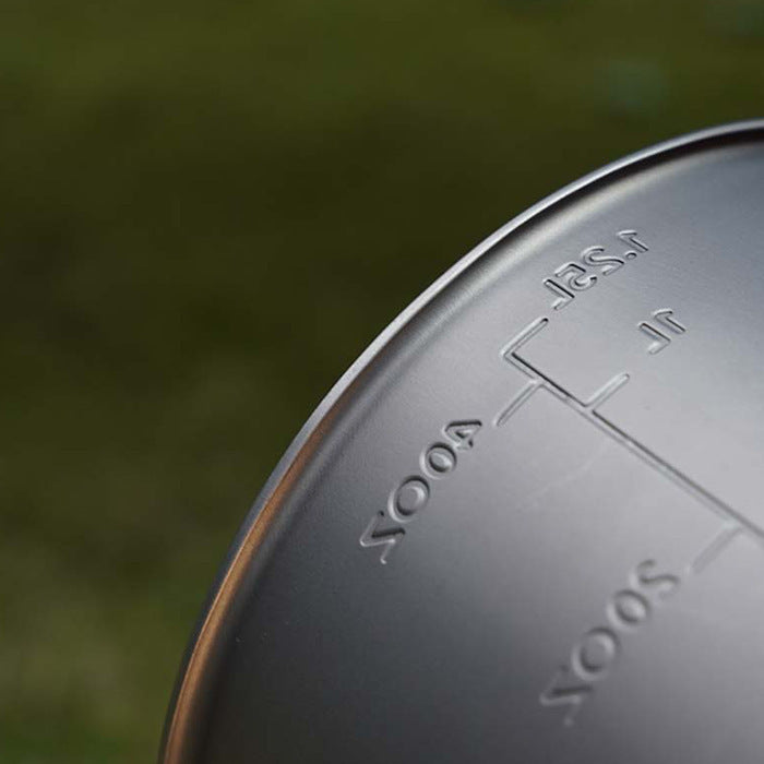 Pure Titanium Frying Pan Outdoor Portable Cooking Pot Foldable - Image 3