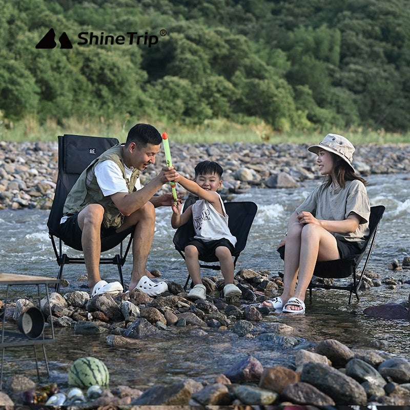 Lightweight Portable Foldable Outdoor Aluminum Alloy Moon Chair - Image 3