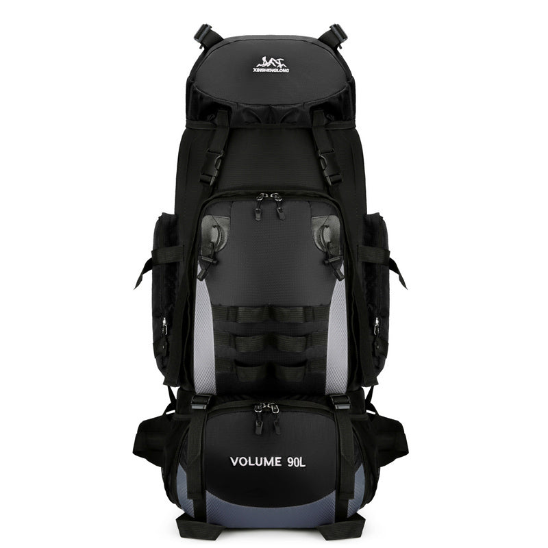 90L Large Capacity Outdoor Travel Backpack For Men, Waterproof And Durable Hiking Bag, Cotton Quilt, Luggage, Work Backpack - Image 2