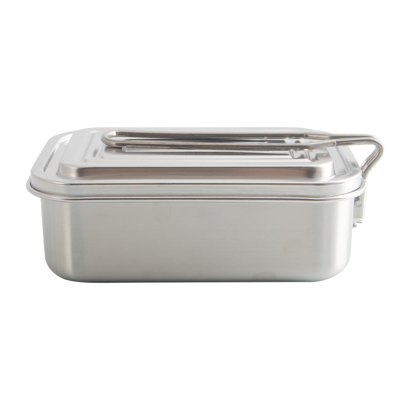 Outdoor Camping Stainless Steel Lunch Box Picnic Tableware Set - Image 5
